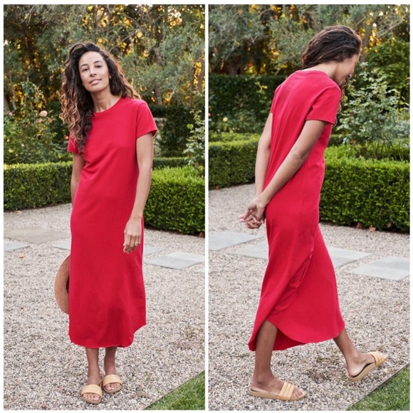 Frank & Eileen Vibrant Red Maxi Dress - Picture 1 of 8